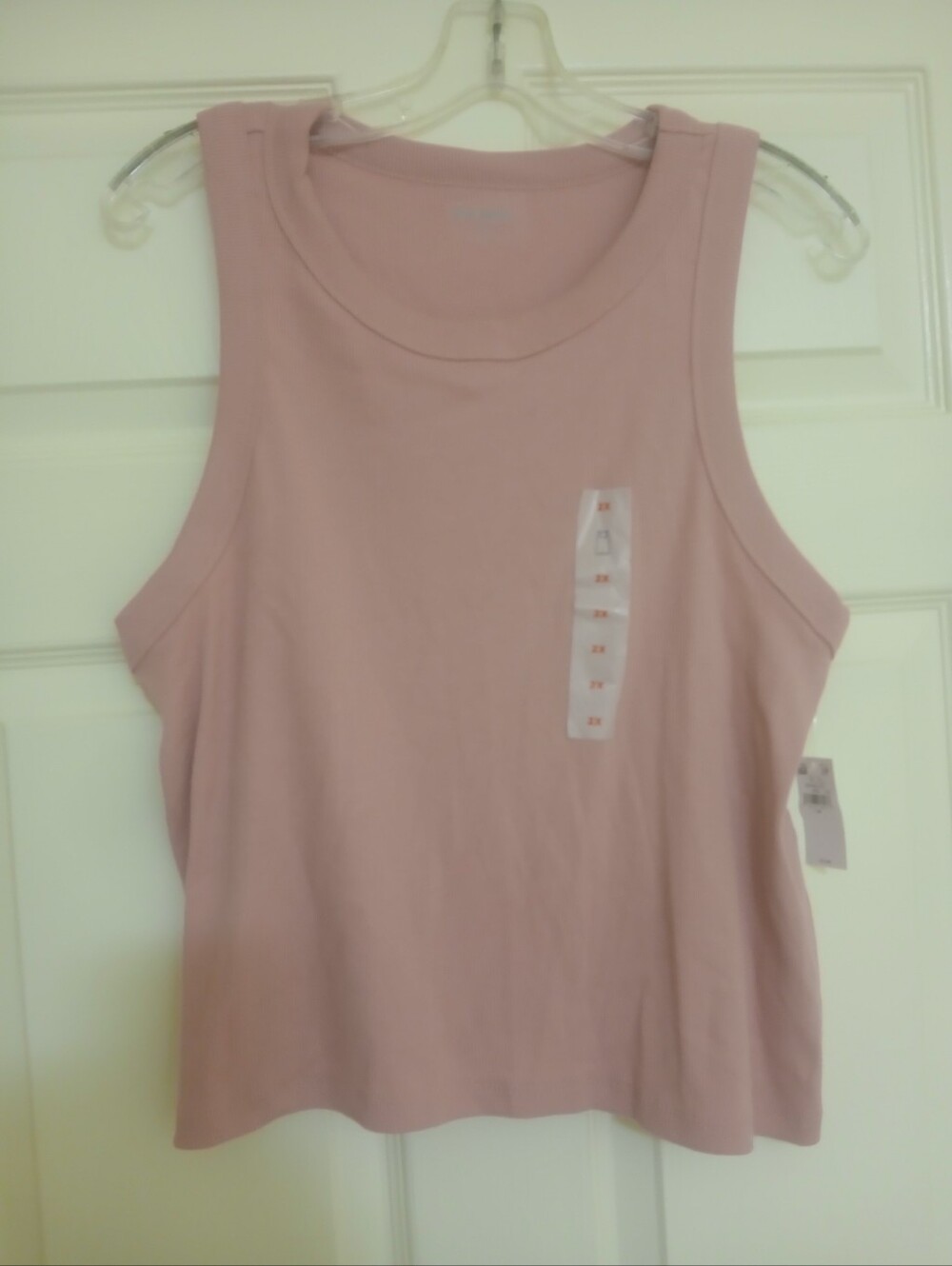 Old Navy Ribbed Crop Top in Dusty Rose